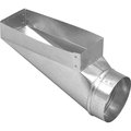 Imperial GV0667 Wall Register Boot, 4 in L, 10 in W, 6 in H, Galvanized GV0667-C